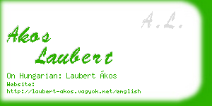 akos laubert business card